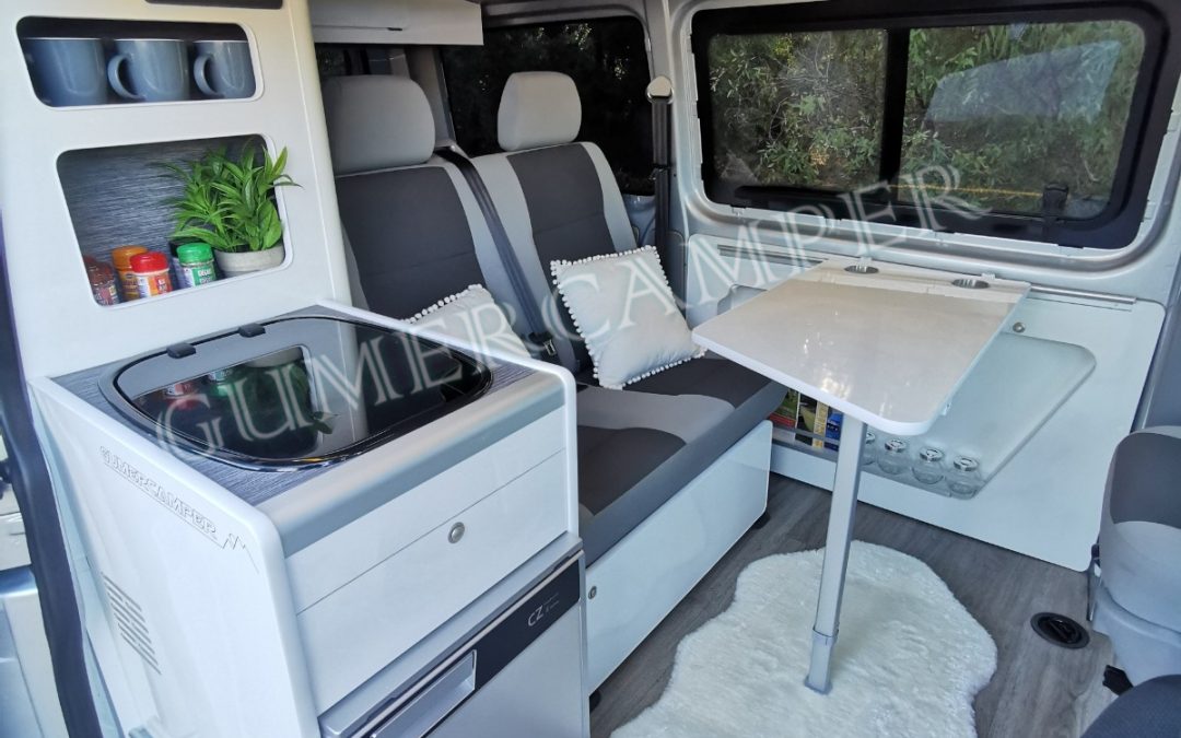VW Transporter T5 – Grey con techo elevable